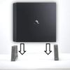 PS4 Console Vertical Stand Adjustable (PS4 / PS4 SLIM / PS4 PRO) Diffrent Colours Available (PRO, Black)
