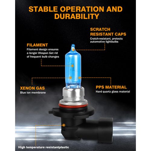 NSDXCT For GMC Sierra 1500 2500 HD 3500 HD 2007-2014 Headlight Bulbs 9005 High Beam+H11 Low Beam+5202 Fog Light Car Replacement Bulb, Super Bright Plug and Play, 6 PCS