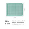 sourcingmap 5pcs 7x9cm Double Sided PCB Board Universal Printed Circuit Proto Board for DIY Soldering Electronic Projects Practice Test Circuit