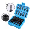 Torx Bit Socket Female E-Torx External Sockets Set 24PCS | 10pcs Star Socket Bits (T8-T40) & 14pcs Female E-Torx Sockets (E4-E24) 1/4" 3/8" 1/2" | CRV | Enhanced Mini Storage Case