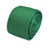 Frederick Thomas Emerald Green Knitted Tie, 5 cm Width, 147 cm Length