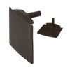 Brown End Cap for Exitex Capex Snap Down Glazing Bar on Lean-to Timber Rafter