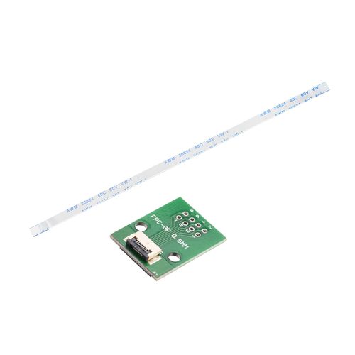 MECCANIXITY FFC FPC 8 Pin 0.5mm 1mm Pitch to DIP 2.0mm PCB Converter Board with 5 Pack 0.5mm Pitch 150mm Flexible Flat Cable Kit