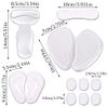 DRERIO 14 Pcs Heel Cushion Pads Shoe Heel Inserts for Shoes Silicone Shoe Pads Gel Heel Grips Adhesive Shoe Pads for Too Big Shoes Transparent Heel Insole Heel Cushions & Cups for Women and Men