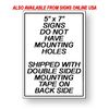 Deliver Packages Inside Storage Box Sign METAL Delivery Driver Instructions usps