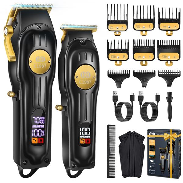 CIICII Hair Clippers and Trimmers Set, Black