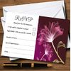 Purple Flower Stunning Personalised RSVP Cards