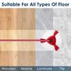 (4Pack) SUPERFA Mop Heads Compatible with Vileda 2-in-1 Turbo Mop Replacement Head, Microfibre, Red, White