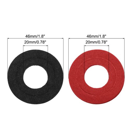 uxcell 24 Pack Battery Terminal Anti-Corrosion Washers 46x20x30mm Battery Post Fiber Washers Protector 12 Red 12 Black