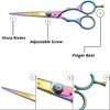 Glamified, Professional Hair Cutting Scissors, Barber Scissor, Hairdressing Scissors, Titanium Rainbow - 6.5 inch