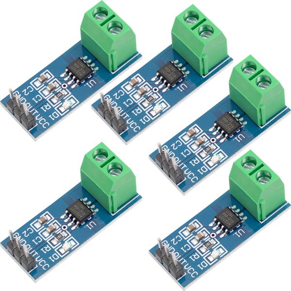 AZDelivery 5 x ACS712 20A Ampere Stromsensor Range Modul Current Sensor kompatibel mit Arduino