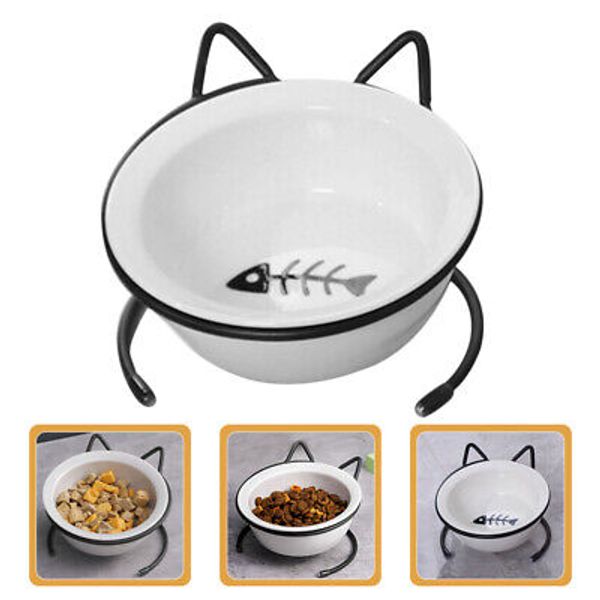 Set Pet Feeding Bowl Neck Guard Bowl Cat Food Bowl Elevated Cat Food Dish