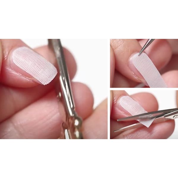 SHEBA NAILS Brush On Resin Precut Linen Nail Wrap Starter Kit