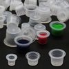 Jconly Ink Caps - 300Pcs Mixed Disposable Plastic Pigment Ink Caps Cups(Small#8,Medium#11,Large#15) … ……