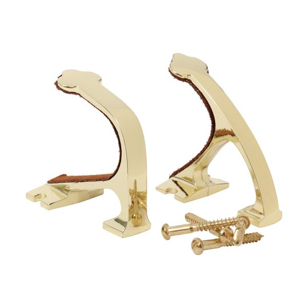 Allen Company Brass Shotgun & Rifle Wall Mount Gun Hanger Hooks Kit - Fits Most Shotguns & Rifles, (1 Pair)