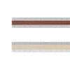 Midori Aluminium Ruler - 15cm, Light Brown