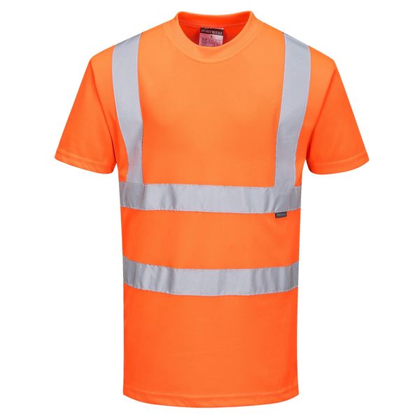 Portwest RT23 Hochsichtbares Bahn-T-Shirt Orange, 4XL