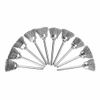 50PCS Wire Brush Drill Attachments Wheel Cups End Brush Deburr Rust Removal Tool