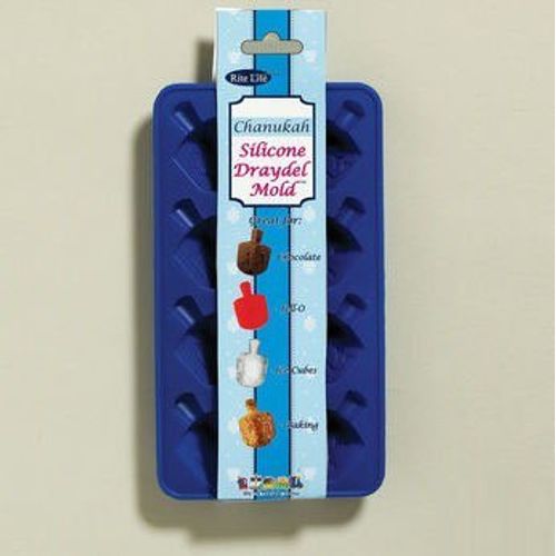 Rite Lite Hanukkah Silicone Dreidel Mold for Ice, Chocolate, Jello Chanukah Gifts, Dreidel Ice Cube Set, Hostess Kitchen Accessories, Jewish Holiday Party Favors Perfect for Kids!