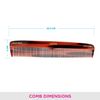 Vega Graduated Dressing Comb, Brown