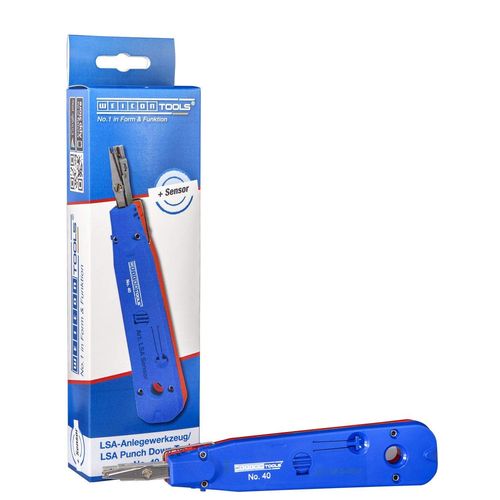 WEICON TOOLS LSA Sensor No. 40 | Insertion Tool with Sensor for Wiring LSA Series, Blue/Red