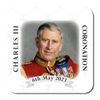 King Charles III Coronation Beer Mats - Pattern (Square) (Pack of 50)