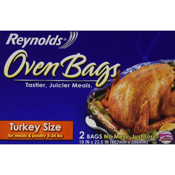 Reynolds 00510 Oven Bags For Turkey, 19" X 23-1/2"