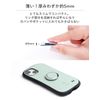 iFace Smartphone Ring, Thin, Compatible with iPhone/Android, 360 Degree Rotation, Flat Type (Reflection/Beige) [Ring Holder, Eye Face, Fall Prevention, Stand, Smartphone Ring, Holding Ring]