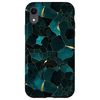 iPhone XR Dark Green Gold Marble Pattern Smartphone Case