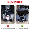 HDBUBALUS 5'' Stretched Saddlebag Liners Inserts White Thread Compatible with Harley 2014-2023 1 Pair