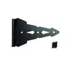 8" Universal Gate Strap Hinges (Single Hinge) Black Powder Coat Finish
