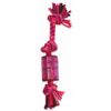 Mammoth 14-Inch TPR Squeaky Cloth Rope, Medium