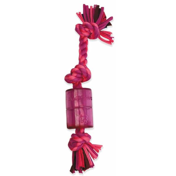Mammoth 14-Inch TPR Squeaky Cloth Rope, Medium