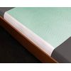Deluxe Washable Reusable Single Bed, Incontinence Pad Protector with Tucks, Green