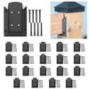 20 Pcs Deck Railing Brackets Connectors With 160 Pcs Screws For 2x4 FREE SHIP