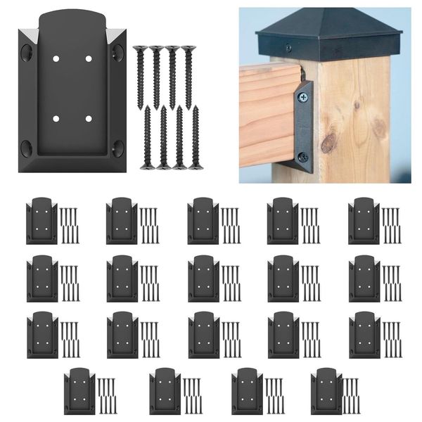 20 Pcs Deck Railing Brackets Connectors With 160 Pcs Screws For 2x4 FREE SHIP