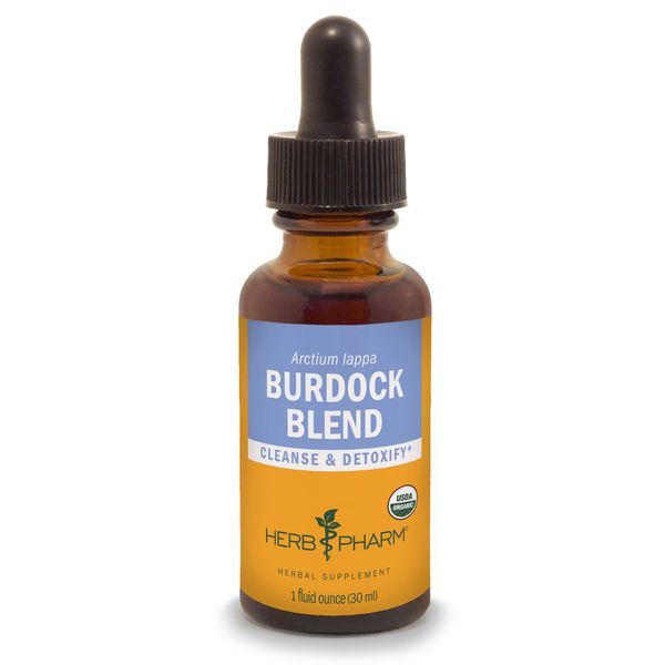 Herb Pharm Burdock Blend Liquid Extract to Support Cleansing & Detoxifying - 1 Ounce (DBURD01)