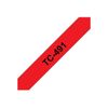 Brother - Laminated tape - black on red - Roll (0.9 cm)
