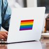 CafePress Rainbow Flag Rectangle Bumper Sticker Car Decal