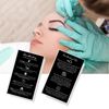 Microblading Aftercare Cards | 50 Pack | Size 3.5 x 2" inches | Disposable FAQ Microblade Printed Certified Recommended Care Instructions | PMU Black with White Icons Design