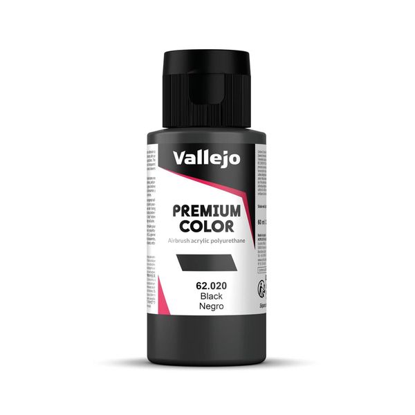 Vallejo Premium-Farbe, 60 ml Schwarz