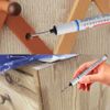 Permanent Marker for 0.7-1 mm Extra Long Tip Marker Pen Black (8PCS)