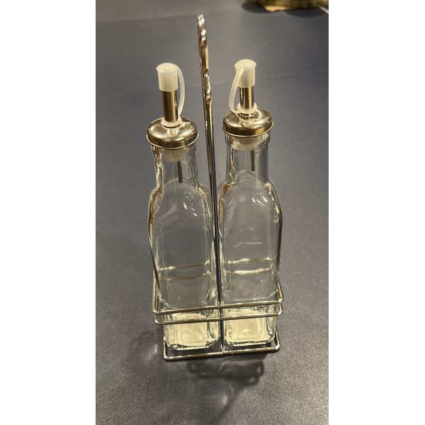 Oil and Vinegar Cruet Set with Stand 8.5oz NWT