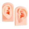 1 Pair Soft Silicone Ear Model Ear Piercing Practice Ear Studs Earring Jewelry Display