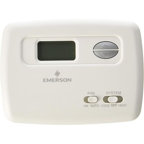 Emerson 1F78 Digital Thermostat Non-Programmable White