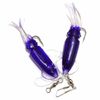 5pks 4.5" Fishing Ling Cod Rig Twin Bulb Squid Lingcod Rockfish Random Mix Color
