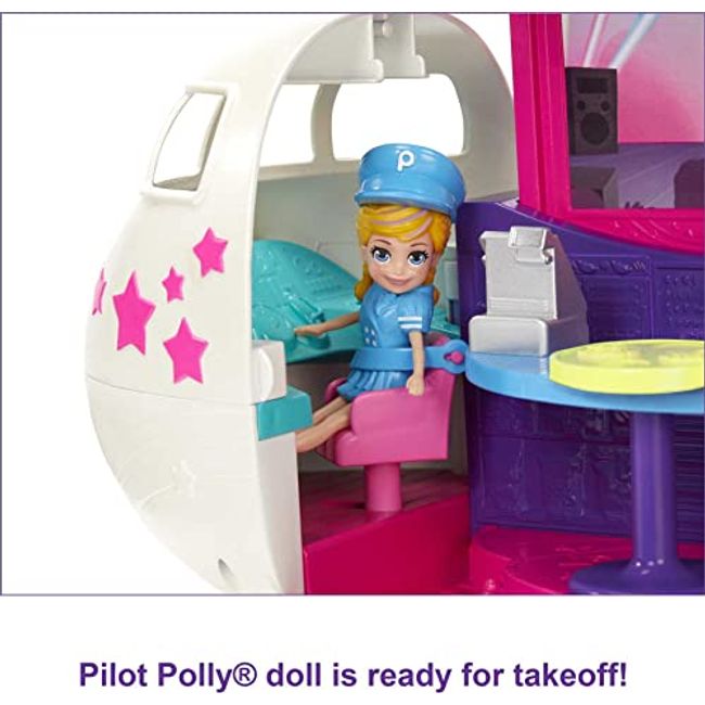  Polly Pocket 2-In-1 Travel Toy Playset, Spin 'N