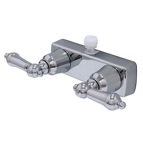 Laguna Brass 3221CP/4120CP RV/Motorhome Replacement Non-Metallic Two Handle Shower Faucet Valve Diverter with Matching Hand Held Shower Set Chrome Finish