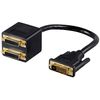 Goobay 68740 DVI Adapter Cable, Gold Plated, 0.1m Length