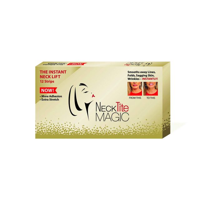 NeckTITE Magic Instant Neck Lift, 12 Count - Smooths Wrinkles for Adults